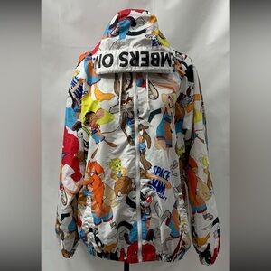 Vintage Space Jam Tune Squad Members Only Windbreaker